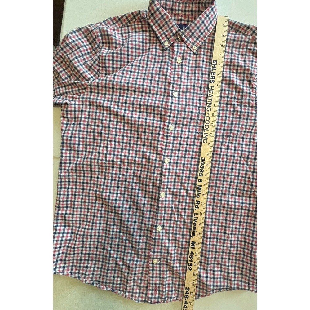 Johnnie-O Long Sleeve Plaid Button Down Men's Medium Cotton Shirt - Picture 4 of 10